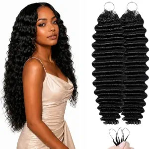Human Crochet Hair for Black Women Feather Miracle Knots Crochet Human Hair
