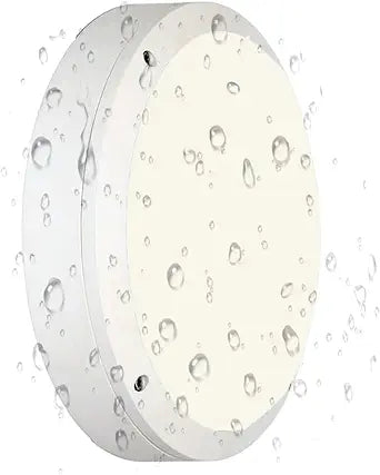 Flush Mount Ceiling Light, Die-Cast Aluminium Fully Sealed Moisture Resistant Light, Modern Minimalist Wall Sconce.11 Inch, 20W, 3000K, IP65 Rainproof, for Walls or Ceilings in Wet Areas.