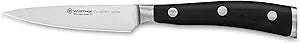 WSTHOF Classic IKON 3.5" Paring Knife, Black, Stainless