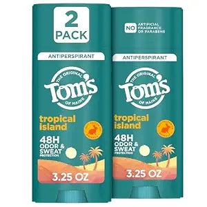 Tom���s of Maine Tropical Island Antiperspirant, 3.25 oz (2 Pack)