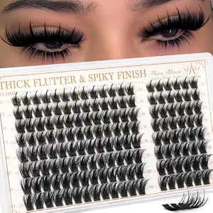 Manga Lash Clusters with Spikes Wispy Eyelash Clusters Fluffy D Curl Lashes