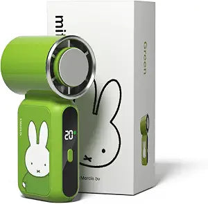 MIPOW X MIFFY 2-in-1 Handheld Fan & Cold Compress, USB Rechargeable Mini Fan, Long Runtime, Portable Personal Cooler for Travel, Outdoor, Office green