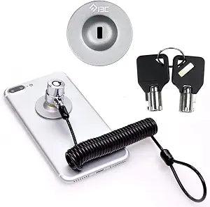 Laptop Cable Lock Hardware Security Cable Lock Anti Theft Retractable Lock with Anchor Plate for Tablet Laptop Notebooks Smartphone and Other Electronic Products