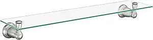 Moen Y2690BN Banbury 22.75 in. W Glass Shelf in Brushed Nickel