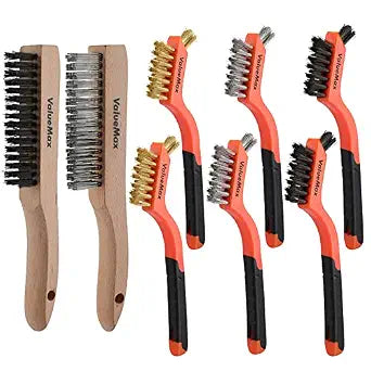 ValueMax 8PC Wire Brush Set with Beechwood Handle