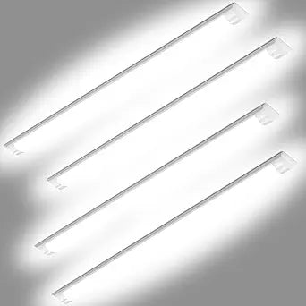 DAKASON 4-Pack 4FT LED Closet Light Fixture, 4-Foot Flush Mount Garage Ceiling Lighting 36W 4320lm, 48in Flat Panel Lights Hardwired for Basement, Kitchen, Utility, 3/4/5000K No Plug