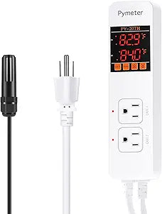 Humidity and Temperature Controller Humidistat for Mushroom Greenhouse Humidifier Dehumidifier