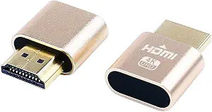 DTECH HDMI Dummy Plug 4K Display Emulator Compatible with Windows Mac OSX Linux Support 4kx2k 2160P 1080p for Computer Desktop (fit-Headless, 2 Pack)