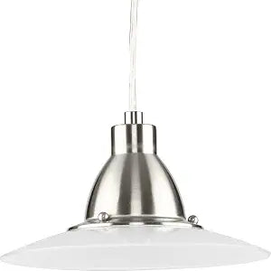 Progress Lighting P5072-0930K9 1-9W LED 3000K Mini-Pendant, Brushed Nickel