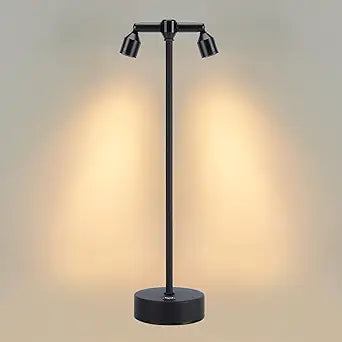 IMAGE Rechargeable Cordless Spotlight, Table Spotlight Accent Lighting for Plants Pictures Artwork Jewelry Showcase Model Display Shelves Cabinet Table Lamp for Home Restaurant Dinner Bar Warm White