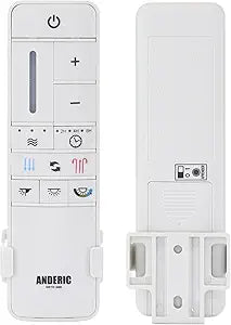 Anderic UC7225T Ceiling Fan Remote Control Replacement  9-Speed Fan Control with Light Dimming, Breeze  Compatible ONLY with Home Decorators Collection TR198A KUJCE10308  Receiver Required  White