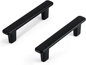 HESTIA HARDWARE 10 Pack | Black Drawer Pulls 3 Inch Hole to Hole | Modern Cabinet Pulls | 76mm Kitchen & Dresser Handles (Z17.3in.10.D)