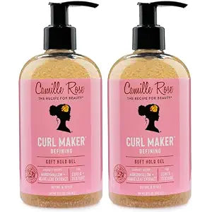 Camille Rose Curl Maker Curl Defining Gel, Soft Hold, 2-Pack, 12 Oz Ea
