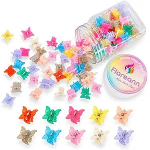 Mini Butterfly Hair Clips for Baby, 100 Pcs Toddler Hair Clips