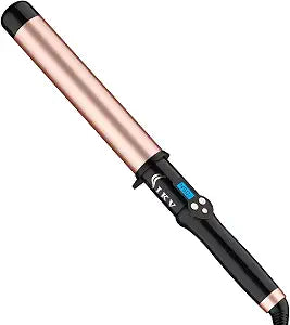 1 1/2 Inch Large Curling Wand for Long Hair 1.5 Inch Ceramic Long Barrel