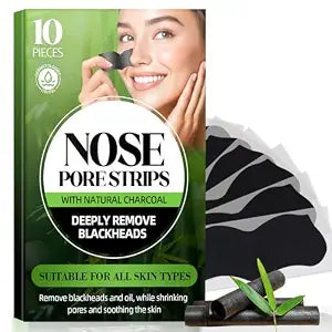 Blackhead Remover Strips, Nose Pores Strips for Strawberry Nose, Absorbs Excess Oil, for All Skin