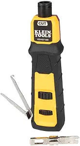 Klein Tools VDV427-300 Impact Punchdown Tool with 66/110 Blade, Reliable CAT Cable Connections, Adjustable Force, Includes Pick and Spudger