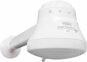 FAME - Electric shower 110V - 4 temperatures.- 4400W - Includes: Head, hose with hand head + support, installation tube, free spare resistance included - Calentador de Agua Electrico.