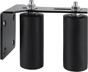 Skelang Slide Gate Guide Roller, 6" UHMW Hard Nylon Guider with Thickened Bracket, Adjustable Sliding Gate Support Assembly for Preventing the Gate from Falling