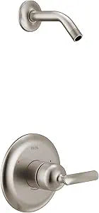 Delta Bonacci 14 Series Single-Function Valve Trim Kit, Brushed Nickel Handle Set for Shower Faucet System, Lumicoat Stainless T14245-SS-PR-LHD (Valve and Head Not Included)