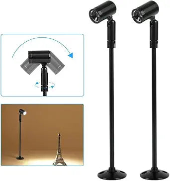 Hardwired 2Pc Mini LED Spotlight 3W Spot Light Display Lighting 110V