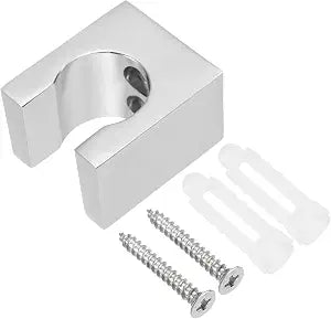 uxcell 1pcs Shower Head Holder Showerhead Clips w/Screws for Faucet,Silver