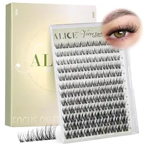 ALICE Verve Lash Clusters Wispy Clear Band Individual Lashes