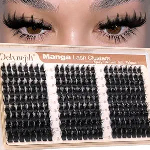 Fluffy Lash Clusters with Spikes Manga Eyelash Clusters