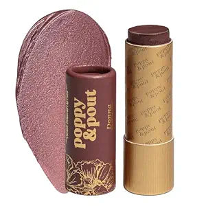 Poppy & Pout All Natural Lip Tint, Cardboard Tube, Hand-Filled, Beeswax, Vitamin E, Coconut Oil, Cruelty Free, All-Natural Shades (Donna)