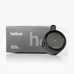 Helios Skincare Filter, Bathroom Sink Faucet Filter, For Women/Men all Ages, Removes Chlorine 99%, Hydrate Skin, Vitamin-C Infused, Advanced Filtration, Clinically Tested (Black)