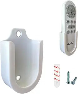 Replacement Remote Wall Mount Holder for Addlon, TCL, Amico Ceiling Fan, White, with Mounting Hardware
