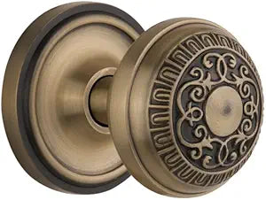 Nostalgic Warehouse Classic Rosette with Egg & Dart Round Door Knob