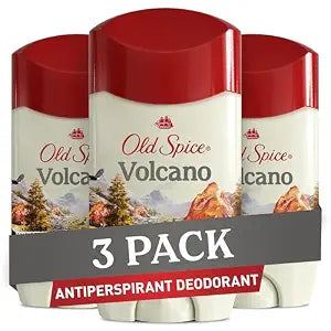 Old Spice Antiperspirant Deodorant for Men, Volcano Scent, 2.6 oz Pack of 3