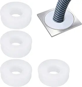 PATIKIL Washing Machine Drain Hose Seal 4 Pcs for 75mm Pipe,White