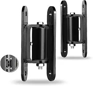 2 Pack Heavy Duty Outdoor Gate Hinges with Sealed Bearings, Bolt On Design for Large Heavy Driveway Gates Adjustable Yoke Pivot for Perfect Fit Supports Up to 1100 Lbs (Type B)