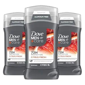DOVE MEN + CARE Deodorant for Men 3 Pack Summer Citrus Deodorant 3 oz