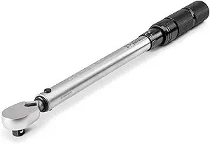 TEKTON 3/8 Inch Drive 90-Tooth Dual-Direction Micrometer Torque Wrench (10-100 ft-lb) | TRQ51402