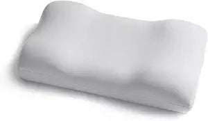 Deep Sleep Cervical Neck Pillow, Orthopedic Memory Foam Pillow for Neck and Shoulder Pain Relief, with Cooling Ice Silk Case Dual Height for Side and Back Sleepers Home Travel Camping