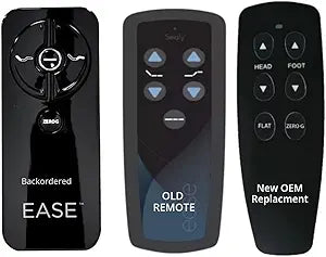 Replacement Remote Compatible with Ease 1.0 2.0 3.0 or 4.0 Sealy (New Gen White or Black Version) for Adjustable Beds