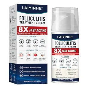 Folliculitis Treatment Cream – 8X Fast-Acting 5% Benzoyl Peroxide, 3.53 oz