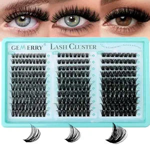 GEMERRY 260PCS Lash Clusters DIY Lash Extension 60D-80D-100D Mix 8-16mm