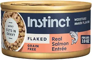 Instinct Flaked Entrees, Wet Canned Cat Food, Salmon, 3 oz. (24 Count)