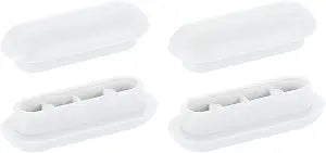 uxcell 4Pcs Toilet Seat Buffer, Anti-Slip Plastic Toilet Seat Bumper, Universal Buffer Toilet Lid Rubber Bumpers for Home Hotel, White