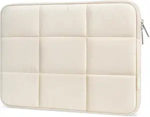MOSISO Laptop Case 13.3 inch,13-13.3 inch Puffy Laptop Sleeve, Sand