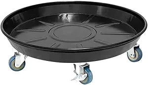 Rolling Plant Caddy Dolly with Wheels, 16" Heavy Duty Plant Stand on Casters for Planters, Wheeled Plant Roller Base for Indoor Outdoor Flower Pot, Black, 1 Pack
