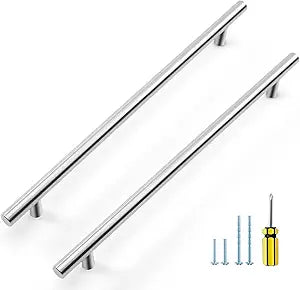 Ravinte Brushed Nickel Cabinet Handles 20 Pack 10 inch Cabinet Pulls Satin Nickel Kitchen Cabinet Handles Modern Drawer Pulls Silver Hardware for Kitchen Cabinet