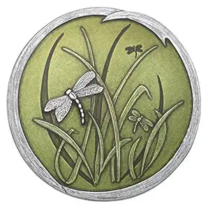 DANFORTH  Pewter Dragonfly Purse Mirror  Vintage Pewter & Green Hand-Held Mirror for Women  Handmade Nature Gift Accessories, Made in USA (3 inches)