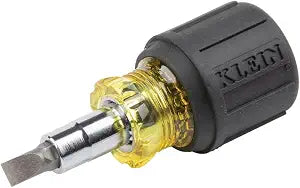 Klein Tools 32561 6-in-1 Multi-Bit Stubby Screwdriver/Nut Driver