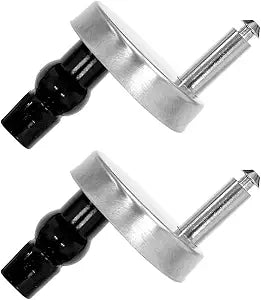 2 Pieces Universal Toilet Seat Hinge Bolts Kit Toilet Seat Hinge Fixings Nuts Quick Release Toilets Seats Top Fixing Part Stainless Steel Plastic Adjustable Easy Install for Home Bathroom