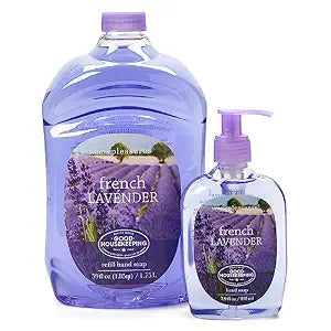 SIMPLE PLEASURES French Lavender Hand Soap Refill Set, 7.9oz + 59oz